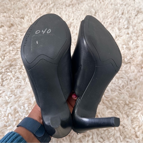 Franco Sarto Black High Heels Mules - Size 8.5 - Picture 6 of 12